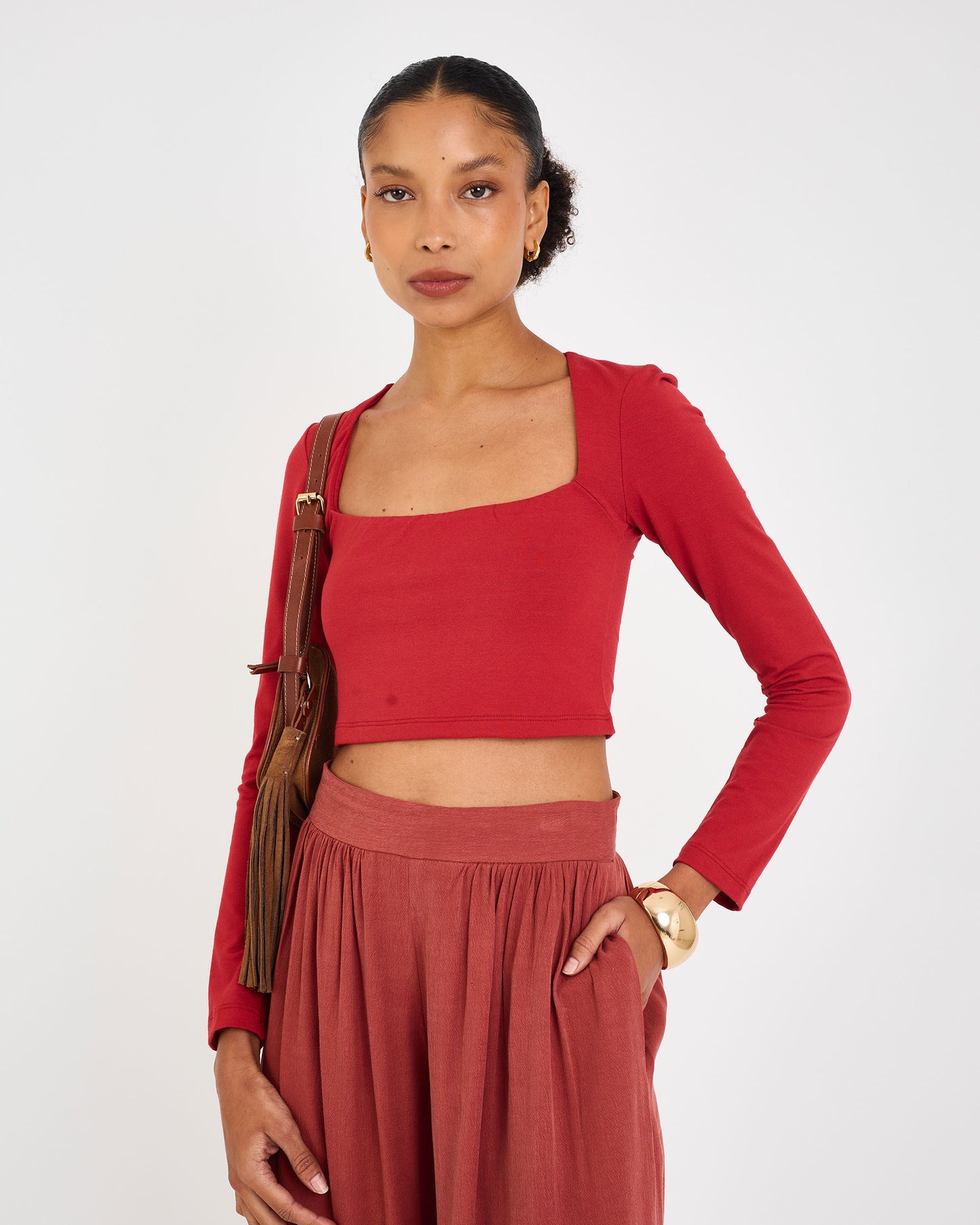 RED FAN EVE TOP