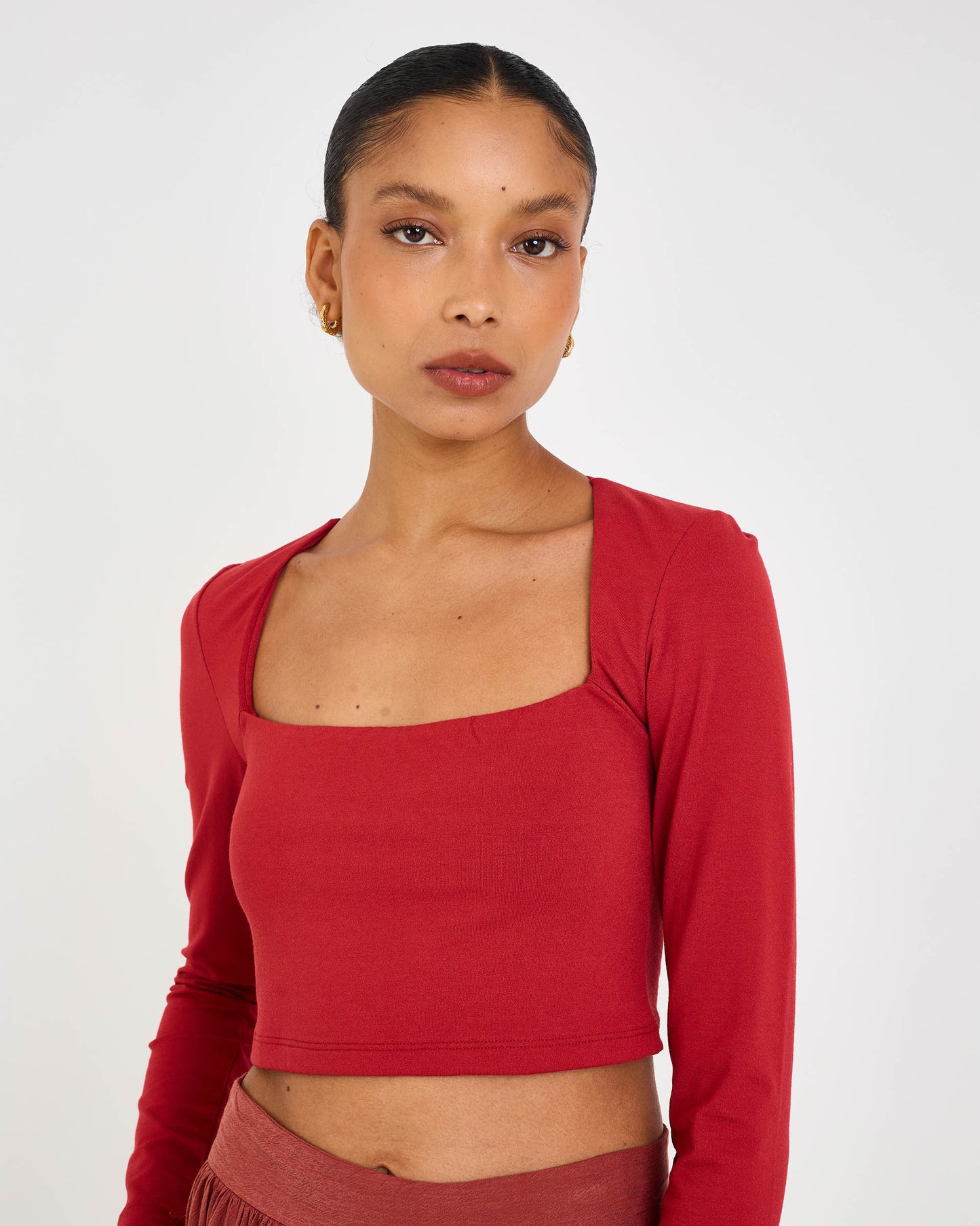 RED FAN EVE TOP