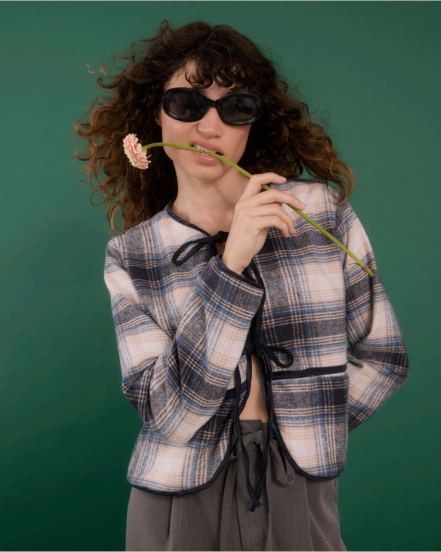 PRINTED ARA DENIN COAT