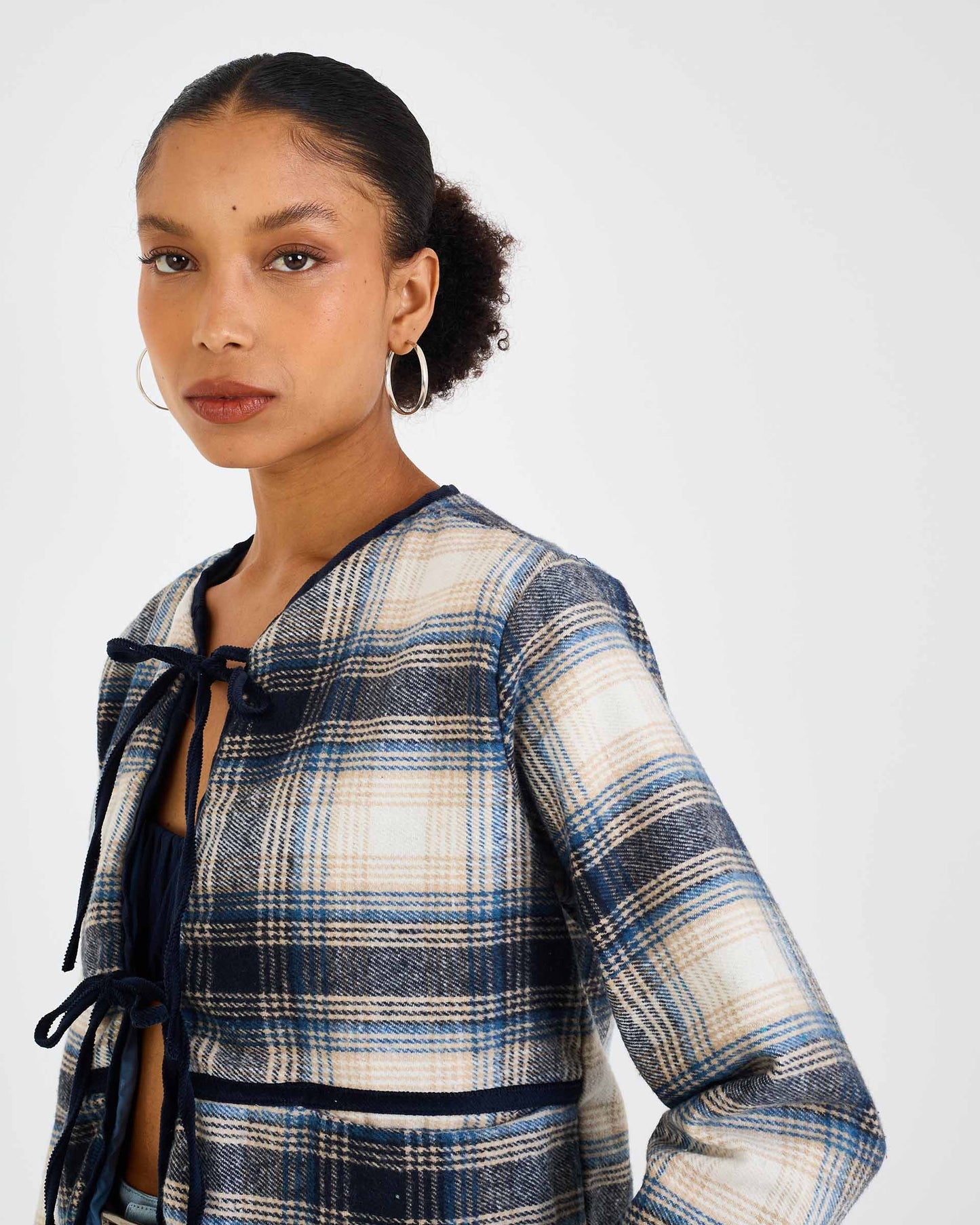 PRINTED ARA DENIN COAT