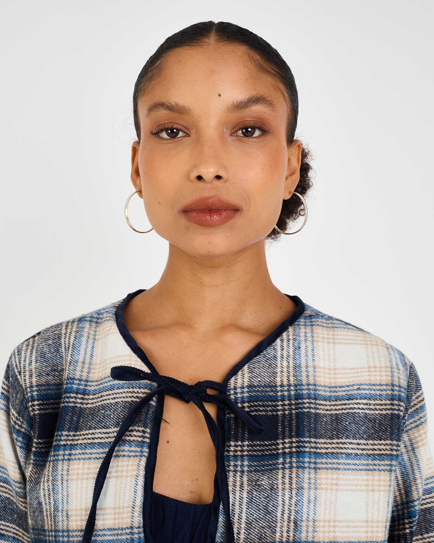 PRINTED ARA DENIN COAT