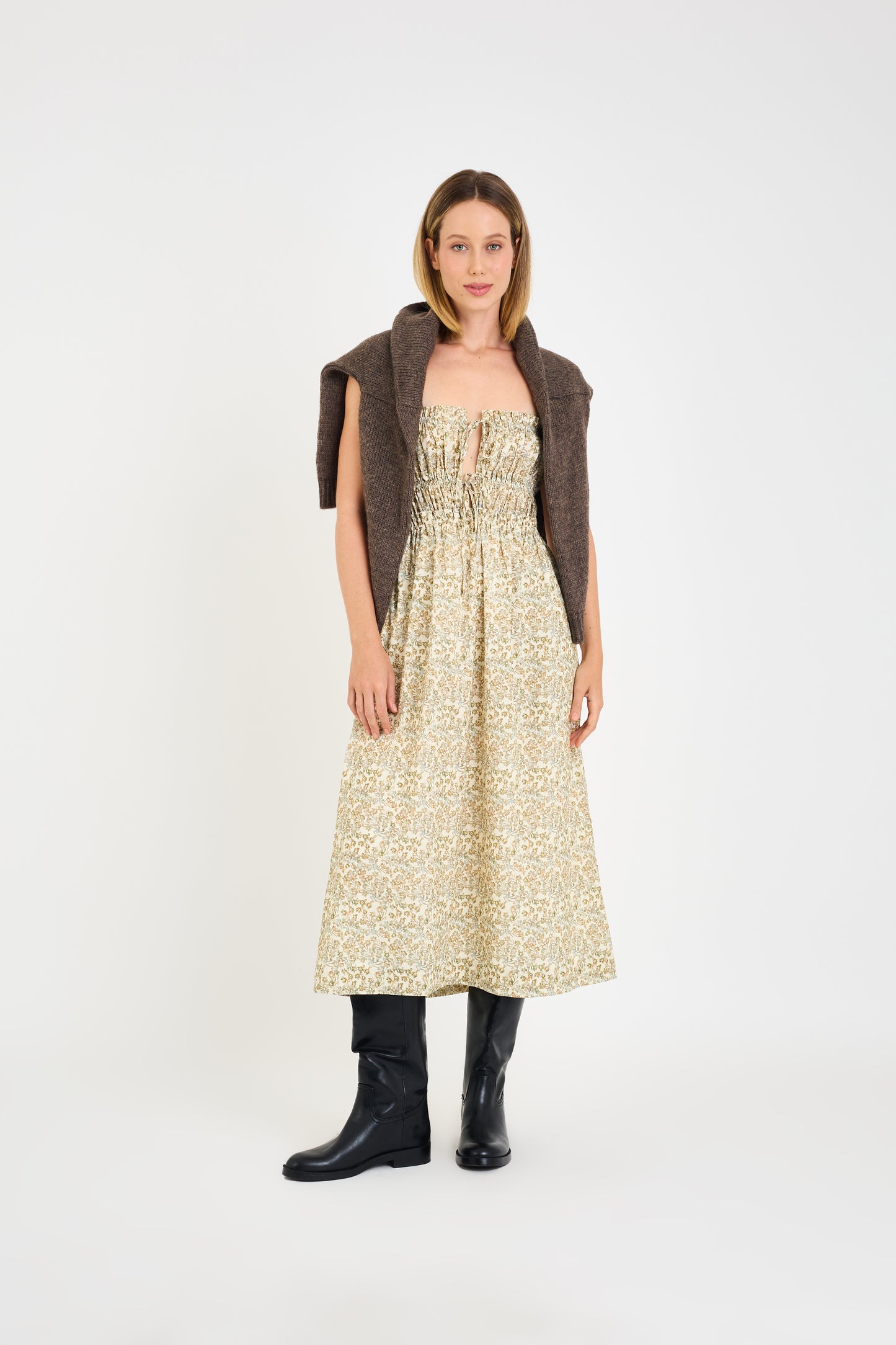 PRINTED  LIBERTY COZ DRESS
