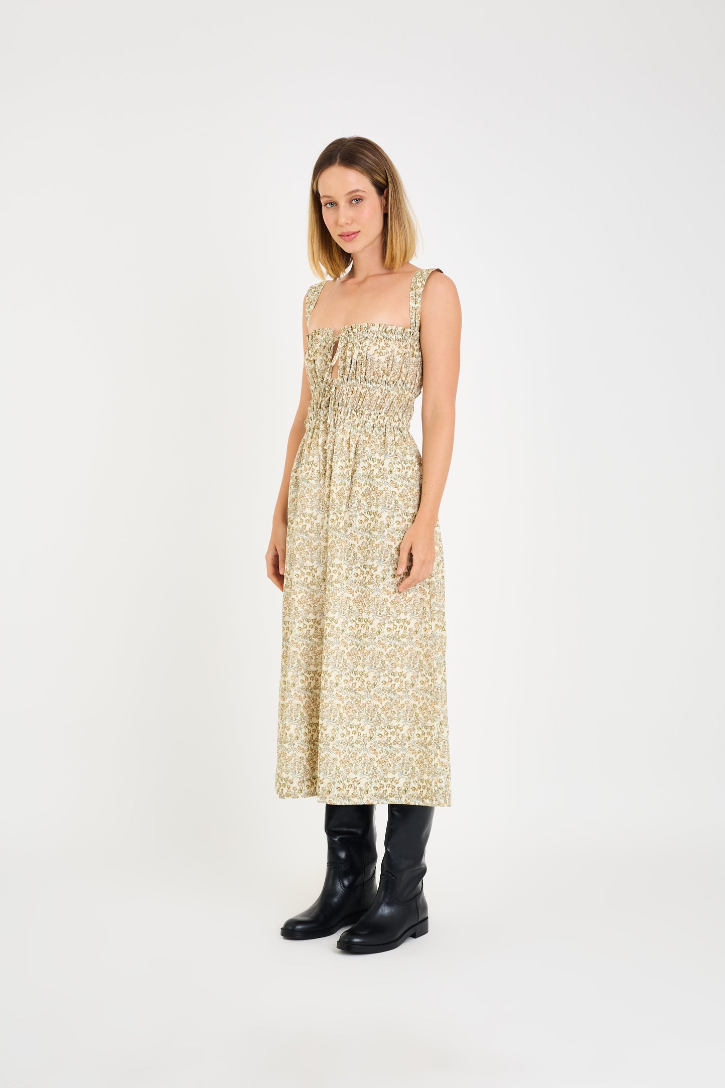 PRINTED  LIBERTY COZ DRESS
