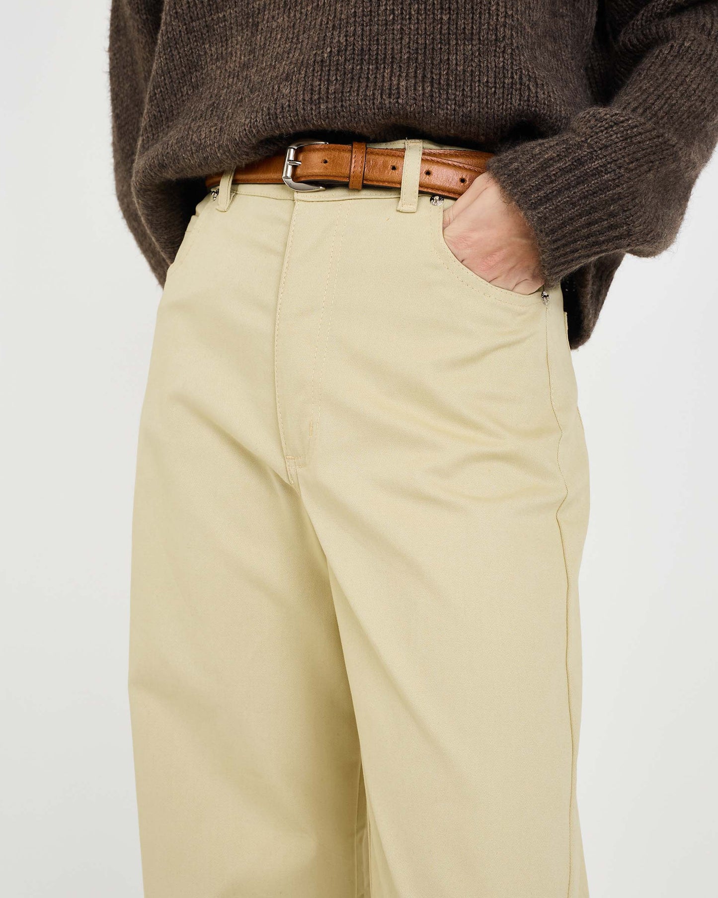 BEIGE NEV TWILL PANTS