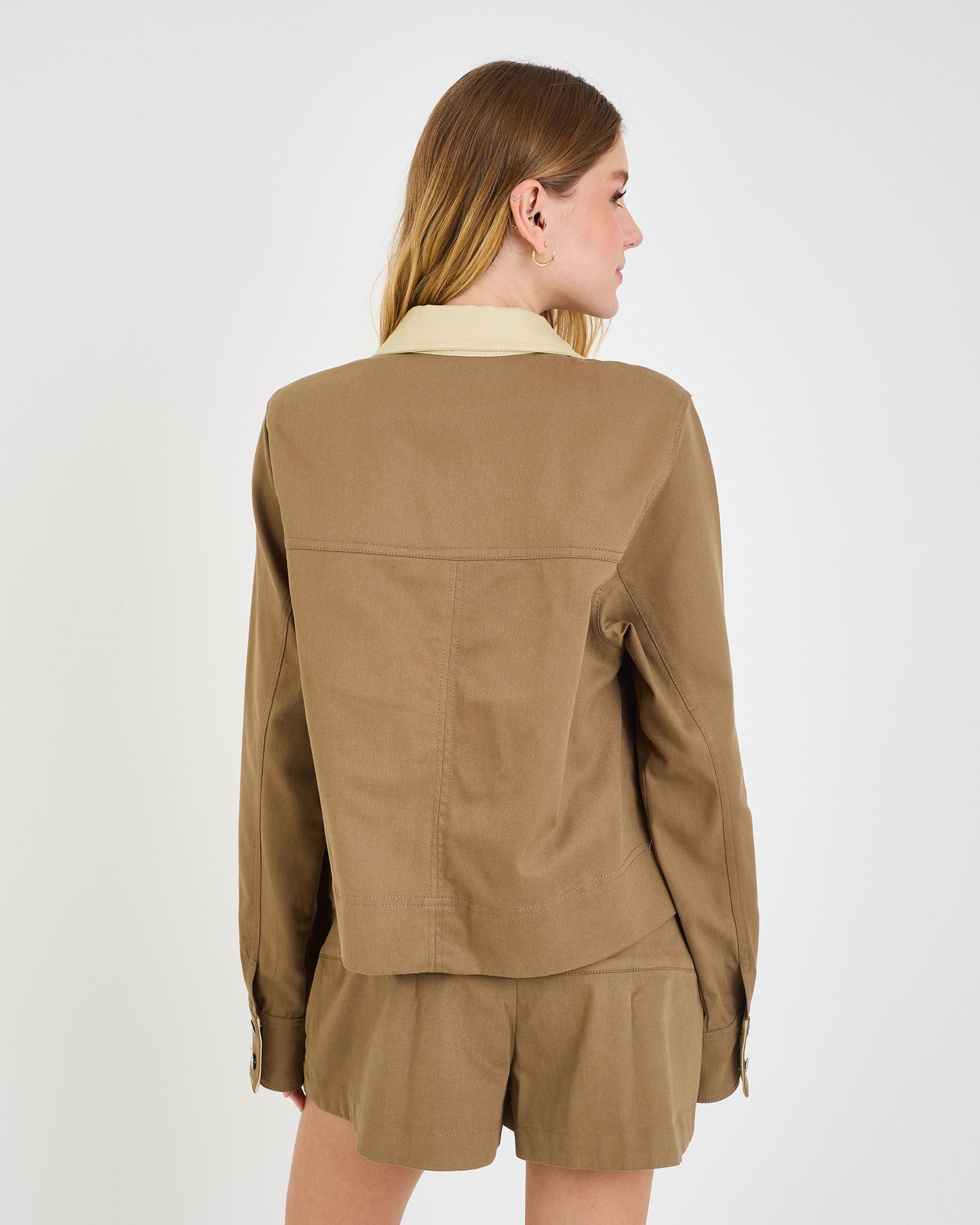GREEN NEV TWO-TONE COAT