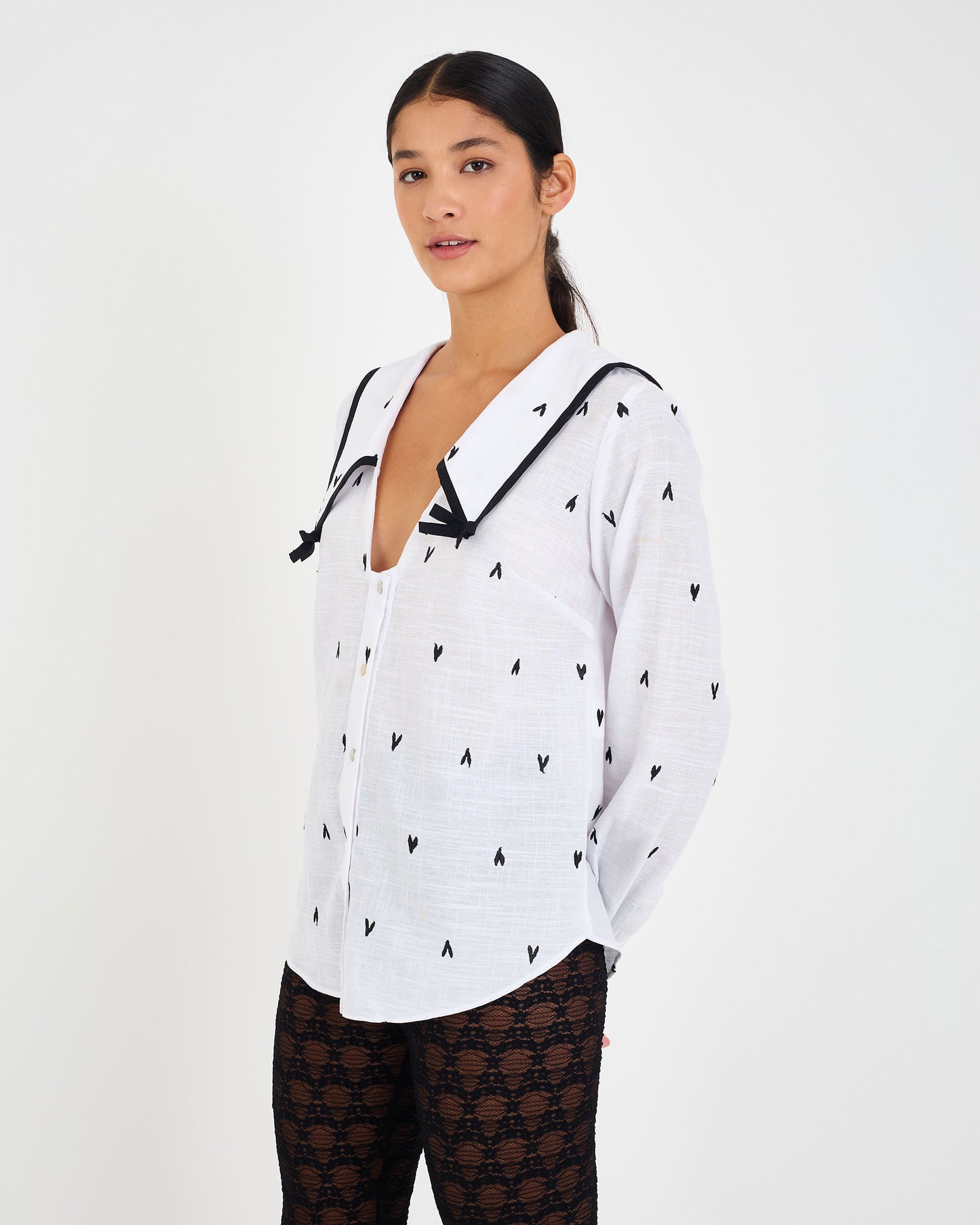 PRINTED LOV COLLAR SHIRT