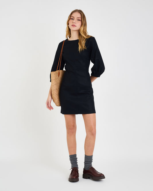 BLACK NEV GALLONE DRESS