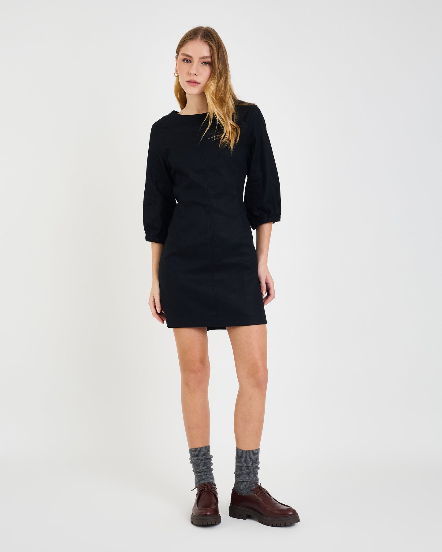 BLACK NEV GALLONE DRESS
