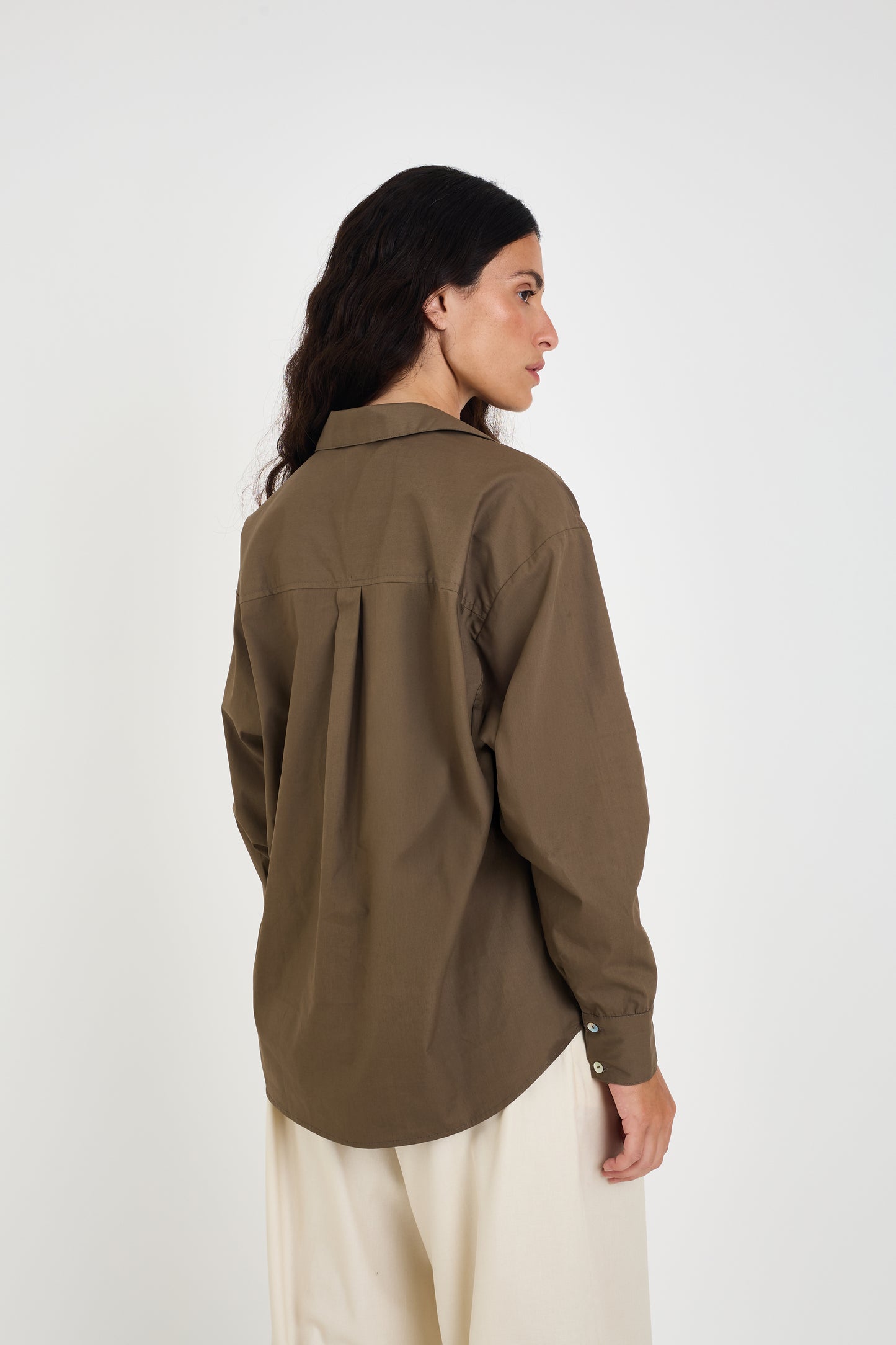 BROWN PAPER GEO SHIRT