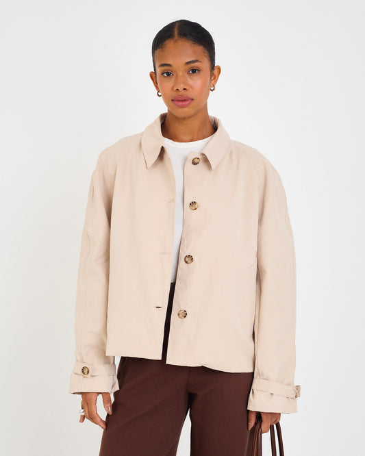 BEIGE GEO CITY TRENCH