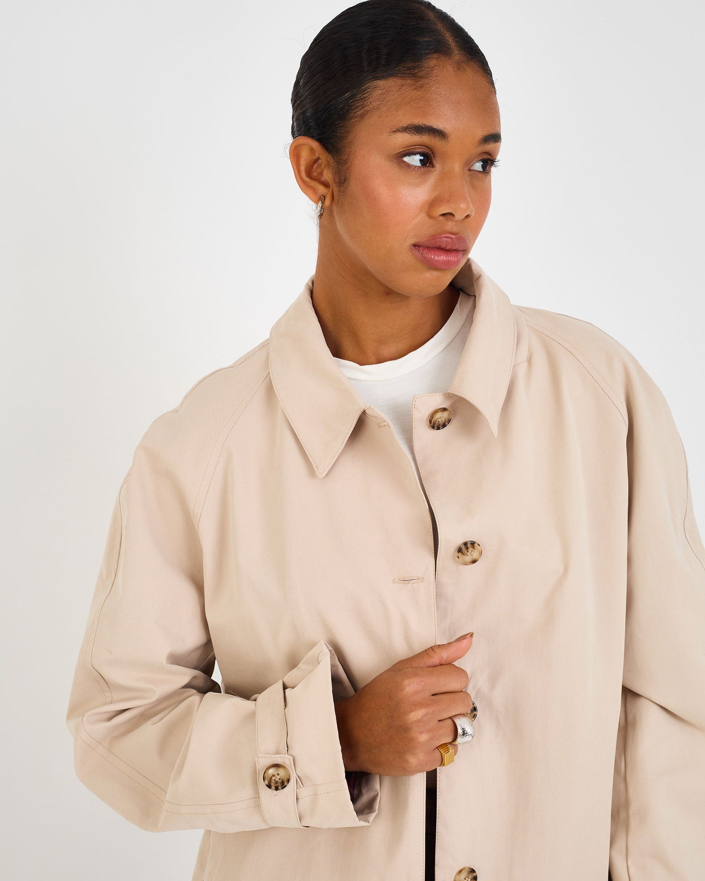 BEIGE GEO CITY TRENCH