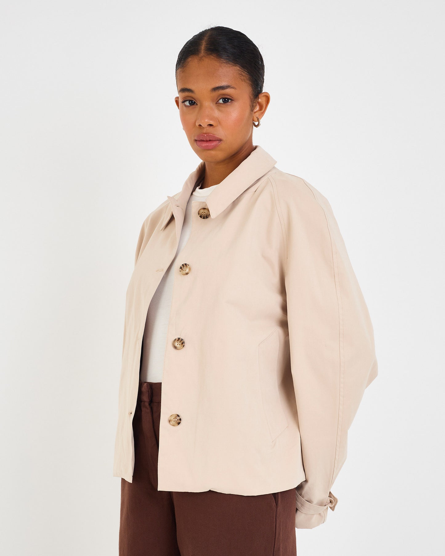 BEIGE GEO CITY TRENCH