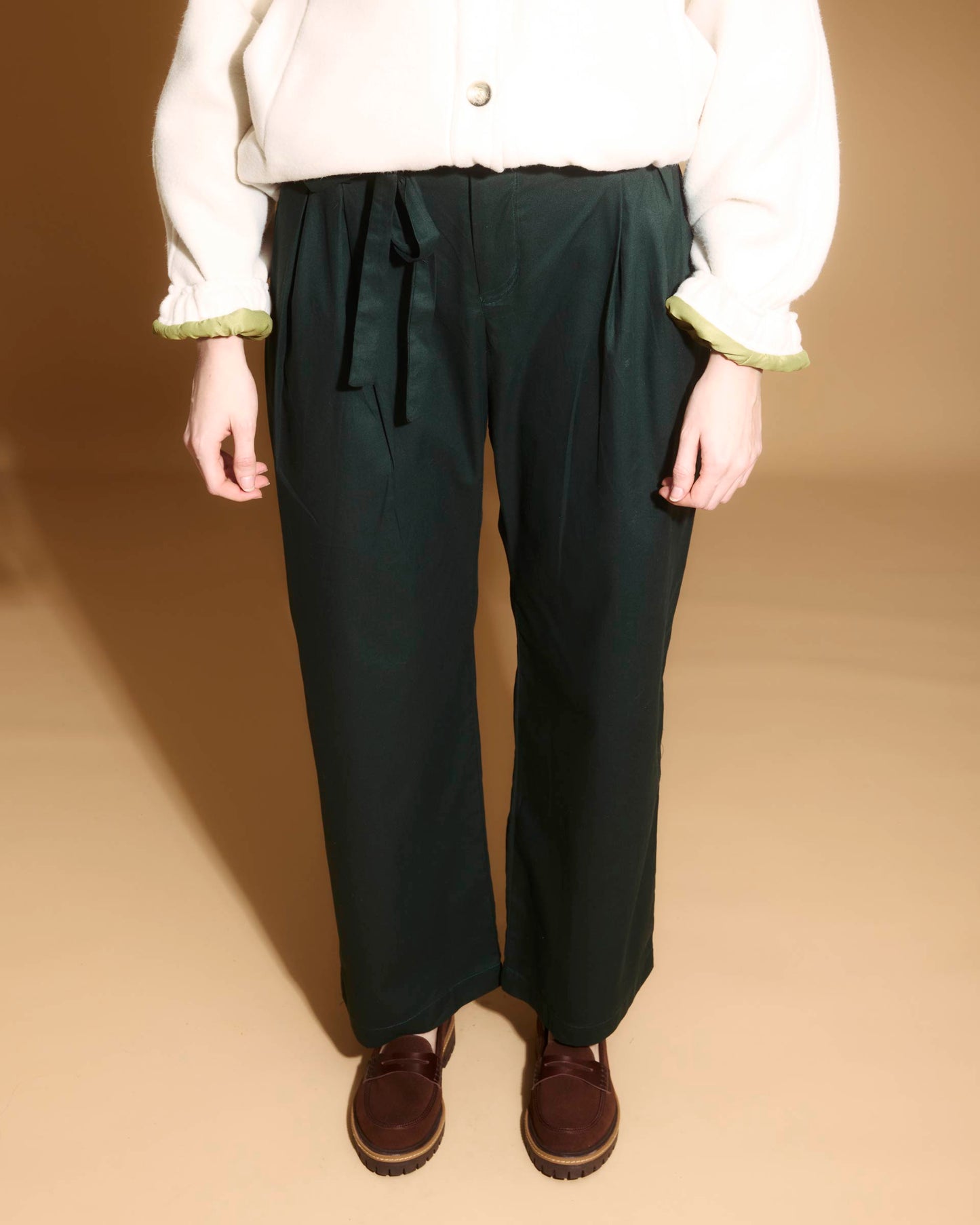 GREEN MOS BOXER PANTS