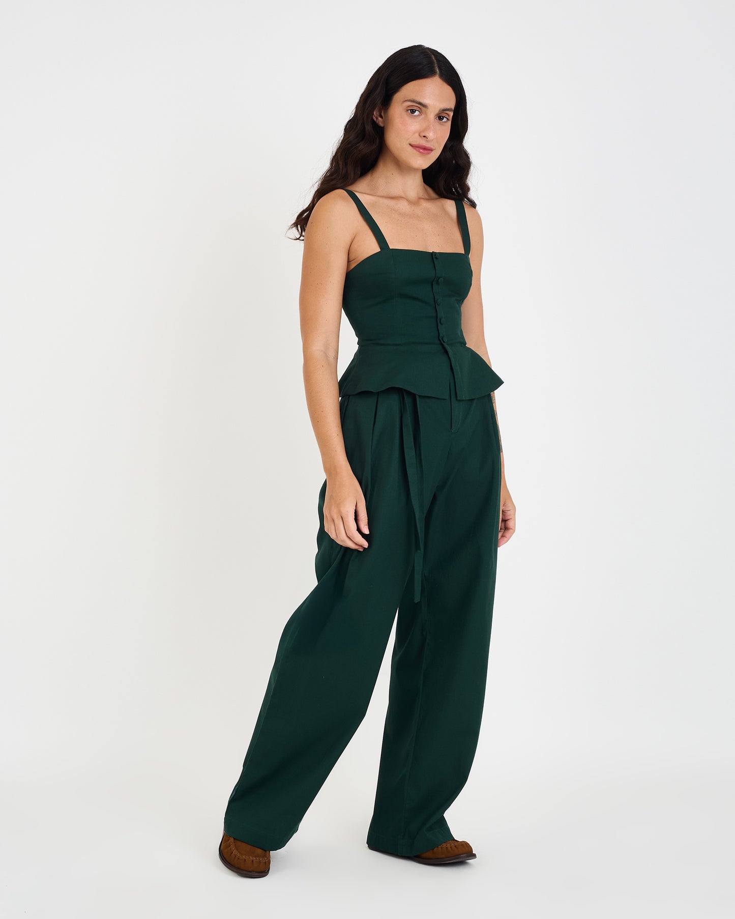 GREEN MOS BOXER PANTS