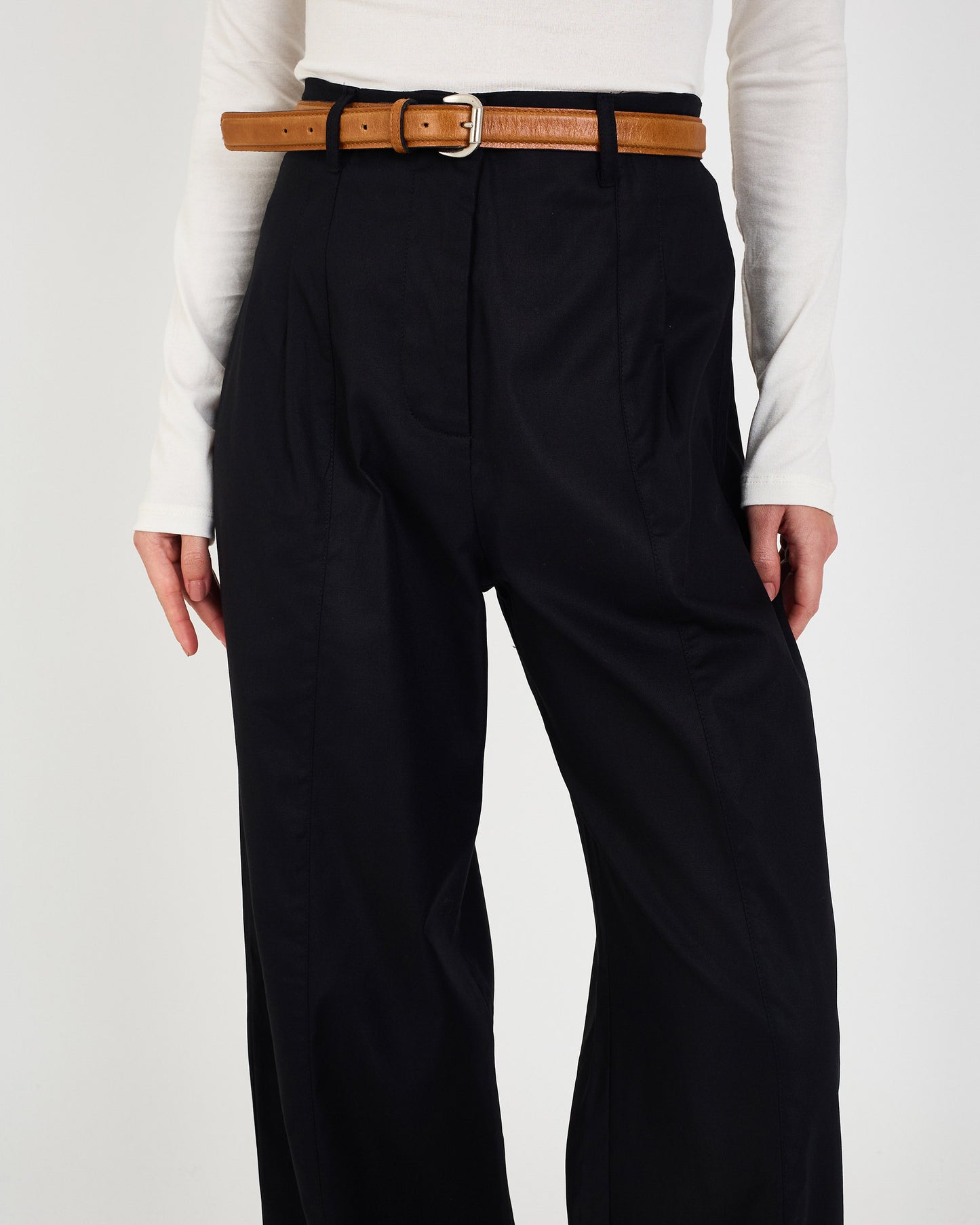 BLACK EPO CUTOUT PANTS