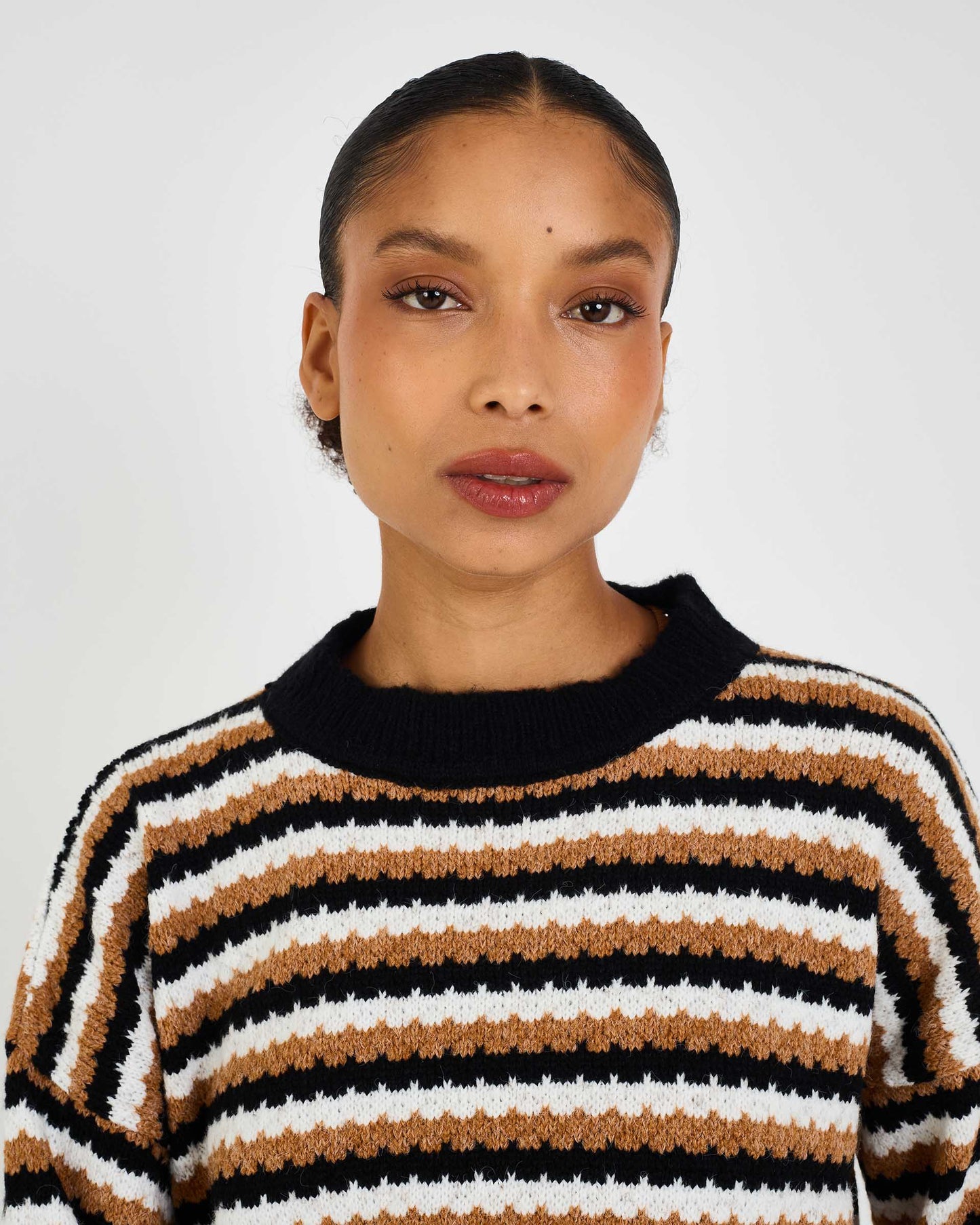 STRIPED NOX KNITTED COAT